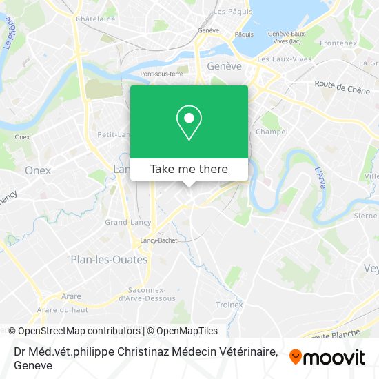Dr Méd.vét.philippe Christinaz Médecin Vétérinaire map