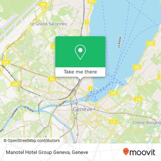 Manotel Hotel Group Geneva map