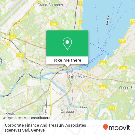 Corporate Finance And Treasury Associates (geneva) Sarl map