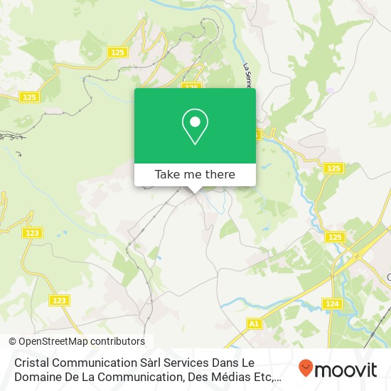 Cristal Communication Sàrl Services Dans Le Domaine De La Communication, Des Médias Etc map