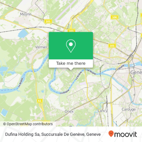 Dufina Holding Sa, Succursale De Genève map