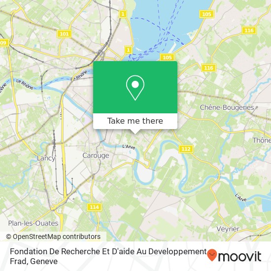 Fondation De Recherche Et D'aide Au Developpement Frad map