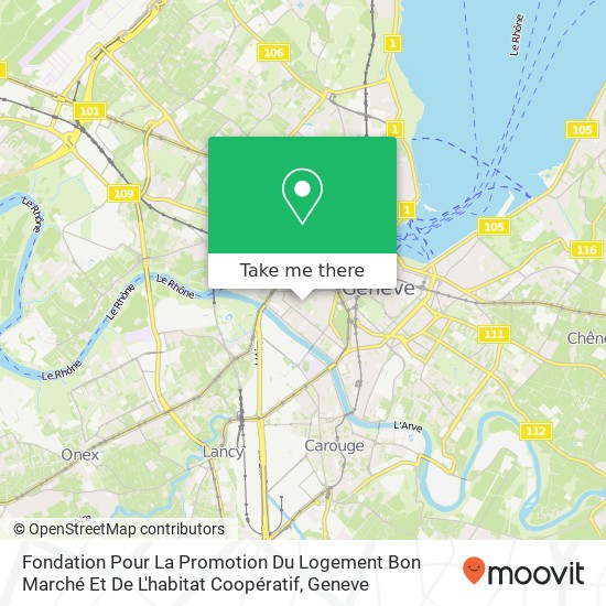 Fondation Pour La Promotion Du Logement Bon Marché Et De L'habitat Coopératif map