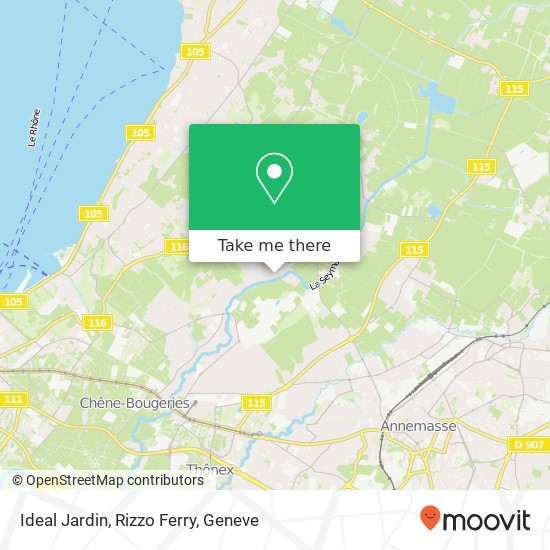 Ideal Jardin, Rizzo Ferry map