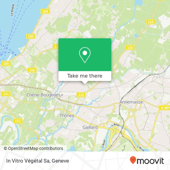 In Vitro Végétal Sa map