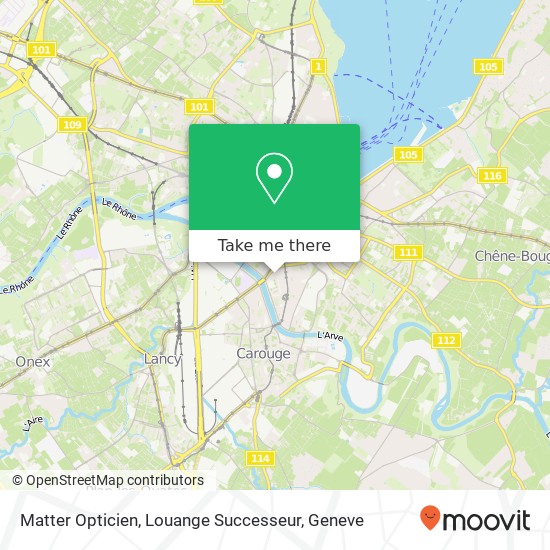 Matter Opticien, Louange Successeur map
