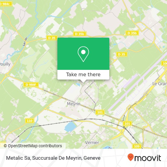 Metalic Sa, Succursale De Meyrin map