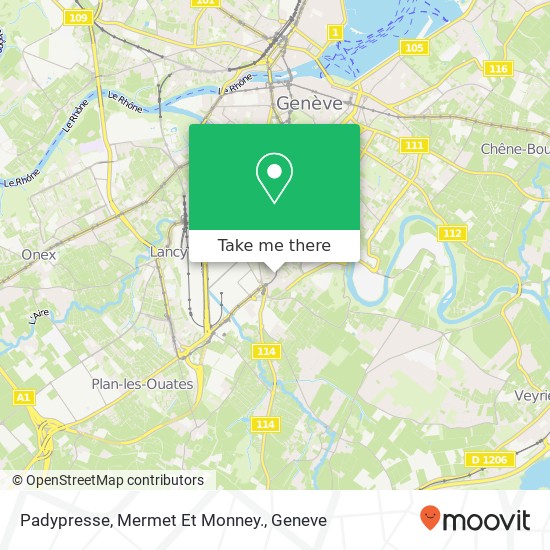 Padypresse, Mermet Et Monney. map