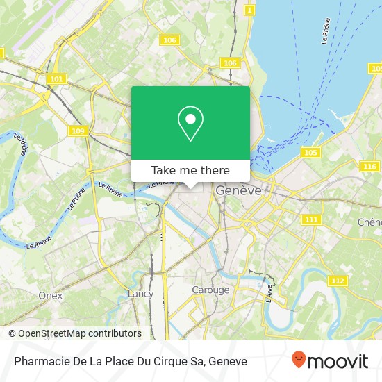 Pharmacie De La Place Du Cirque Sa map