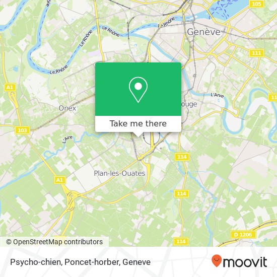 Psycho-chien, Poncet-horber map