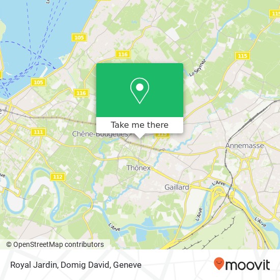 Royal Jardin, Domig David map