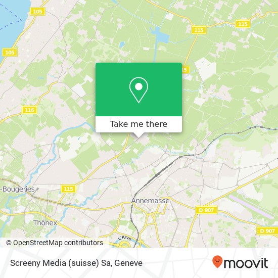 Screeny Media (suisse) Sa map