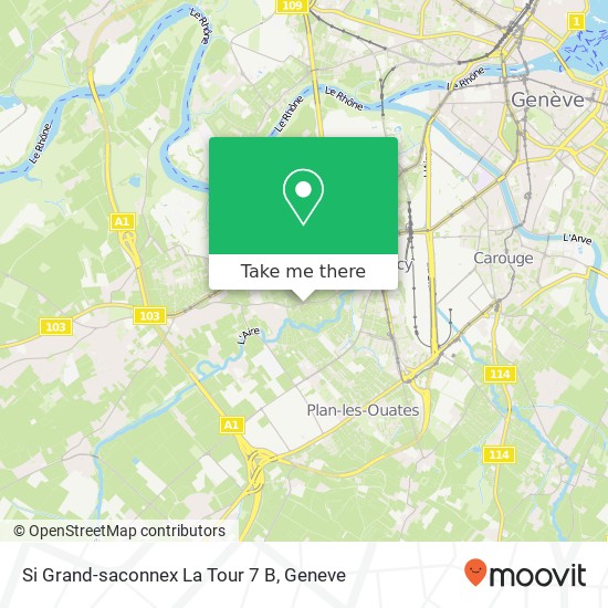 Si Grand-saconnex La Tour 7 B map