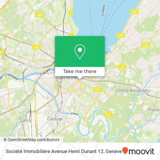 Société Immobilière Avenue Henri Dunant 12 map