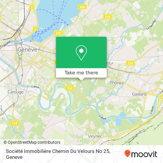 Société Immobilière Chemin Du Velours No 25 map