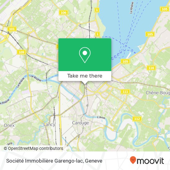 Société Immobilière Garengo-lac map