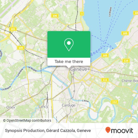 Synopsis Production, Gérard Cazzola map