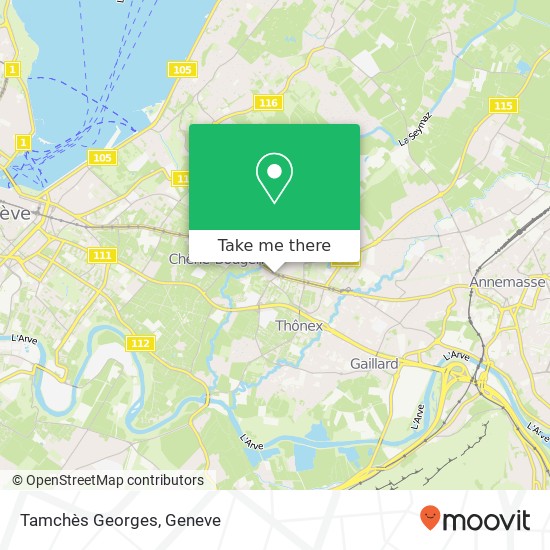 Tamchès Georges map