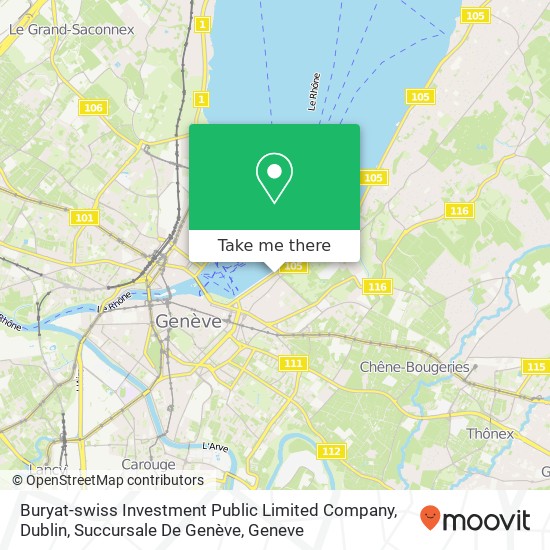 Buryat-swiss Investment Public Limited Company, Dublin, Succursale De Genève map