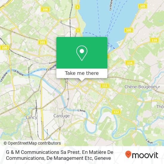 G & M Communications Sa Prest. En Matière De Communications, De Management Etc map