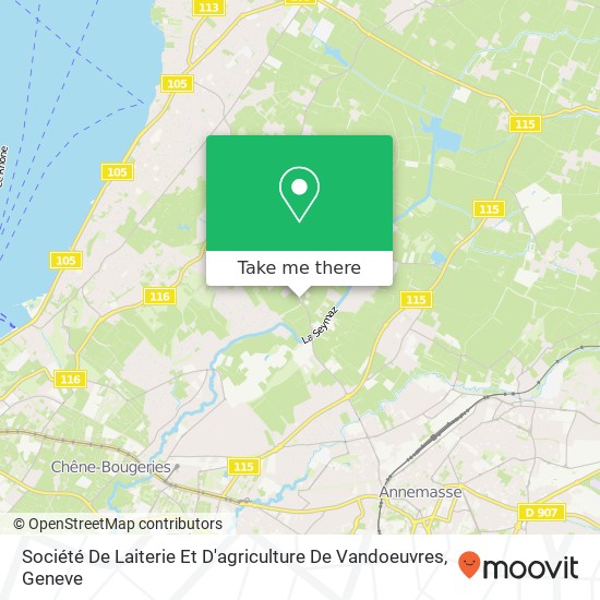 Société De Laiterie Et D'agriculture De Vandoeuvres map