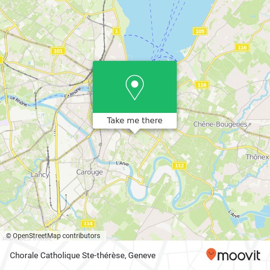Chorale Catholique Ste-thérèse map