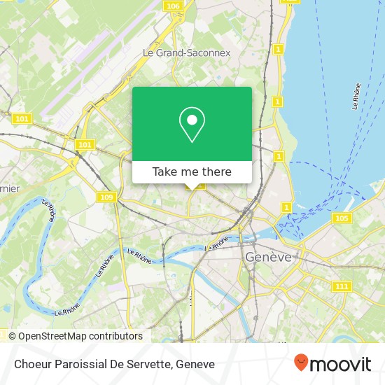 Choeur Paroissial De Servette map