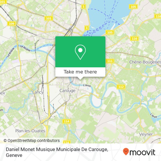 Daniel Monet Musique Municipale De Carouge map