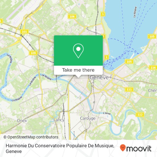 Harmonie Du Conservatoire Populaire De Musique map