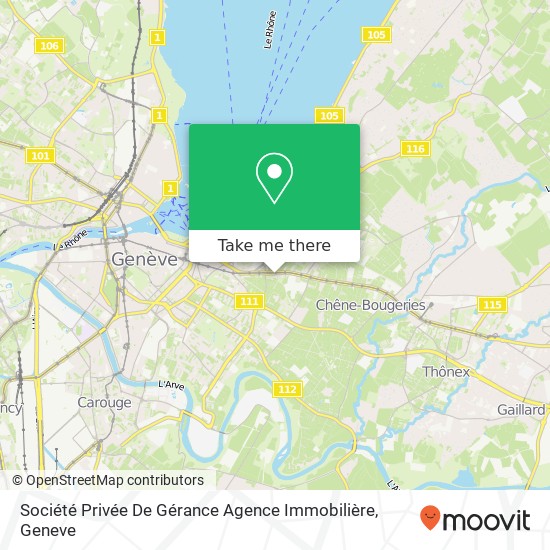 Société Privée De Gérance Agence Immobilière map