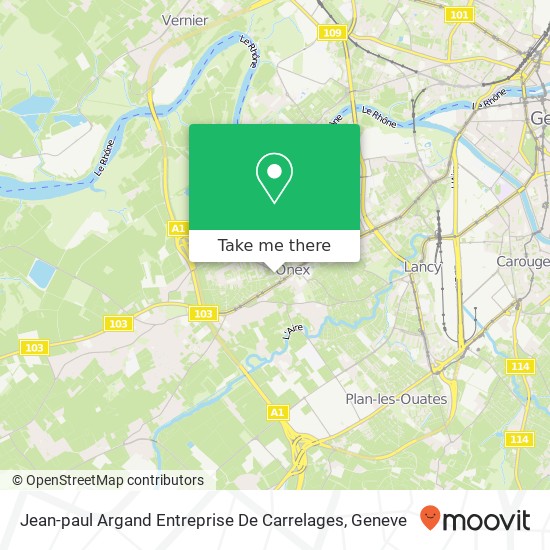 Jean-paul Argand Entreprise De Carrelages map