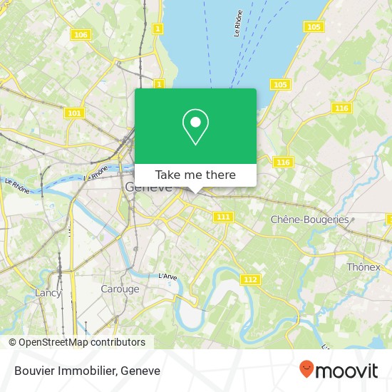 Bouvier Immobilier map