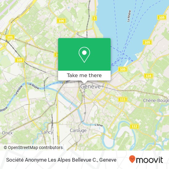 Société Anonyme Les Alpes Bellevue C. map