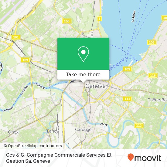 Ccs & G. Compagnie Commerciale Services Et Gestion Sa map