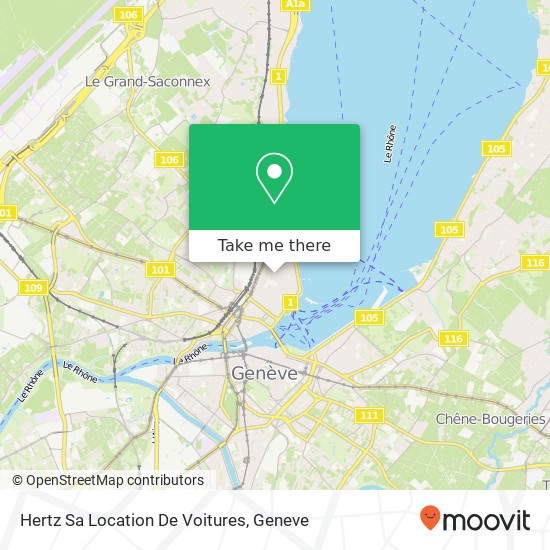 Hertz Sa Location De Voitures map