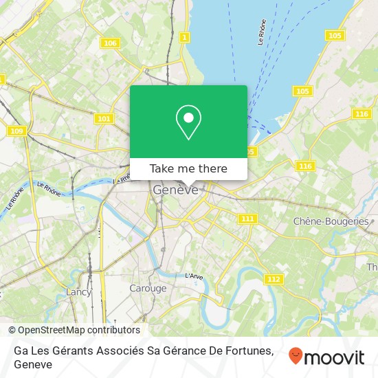 Ga Les Gérants Associés Sa Gérance De Fortunes map