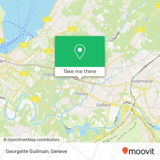 Georgette Guilmain map