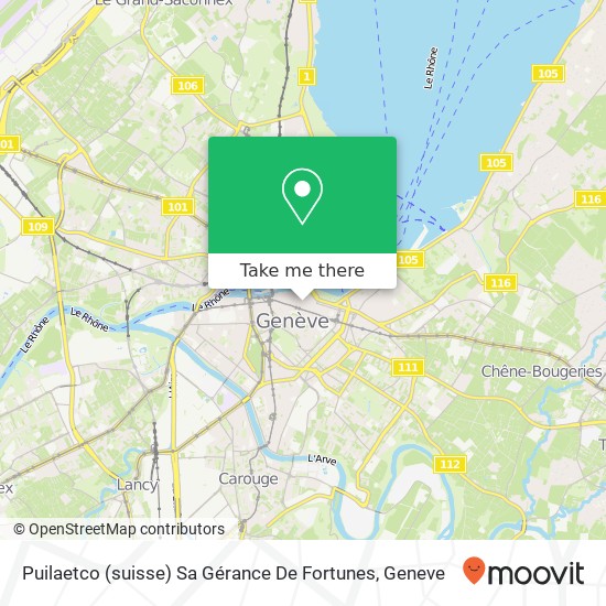 Puilaetco (suisse) Sa Gérance De Fortunes map