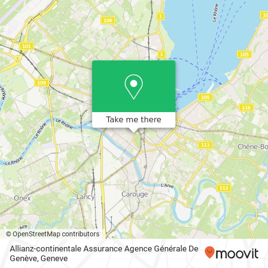 Allianz-continentale Assurance Agence Générale De Genève map