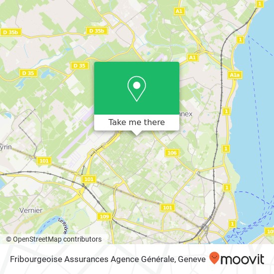 Fribourgeoise Assurances Agence Générale map