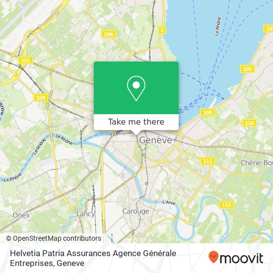 Helvetia Patria Assurances Agence Générale Entreprises map