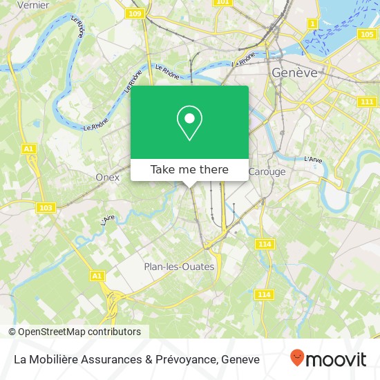 La Mobilière Assurances & Prévoyance map