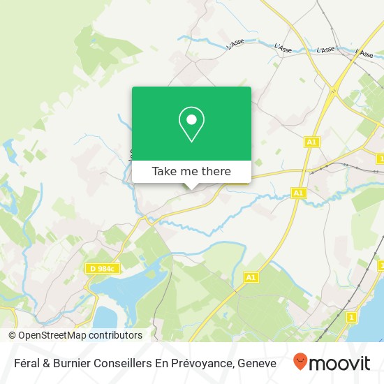 Féral & Burnier Conseillers En Prévoyance map