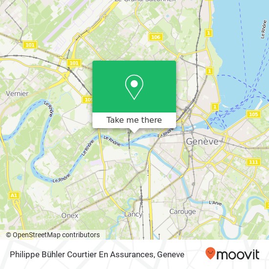 Philippe Bühler Courtier En Assurances map