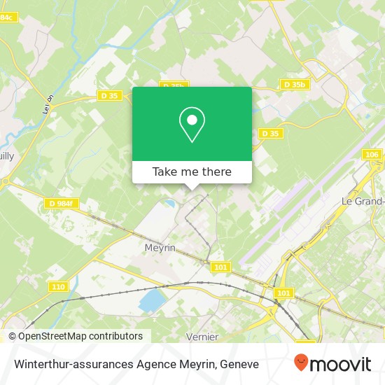 Winterthur-assurances Agence Meyrin Karte