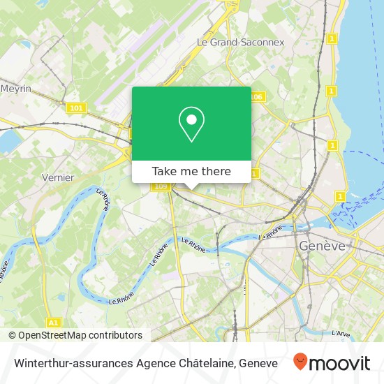 Winterthur-assurances Agence Châtelaine map