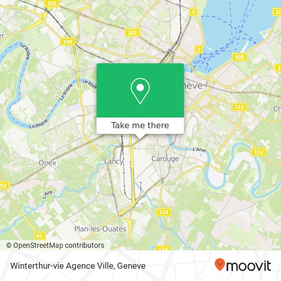 Winterthur-vie Agence Ville map