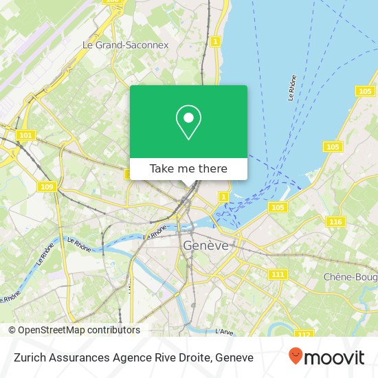 Zurich Assurances Agence Rive Droite map