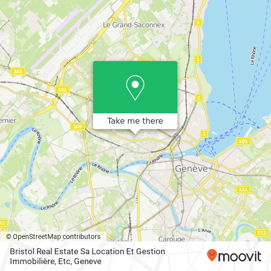 Bristol Real Estate Sa Location Et Gestion Immobilière, Etc map