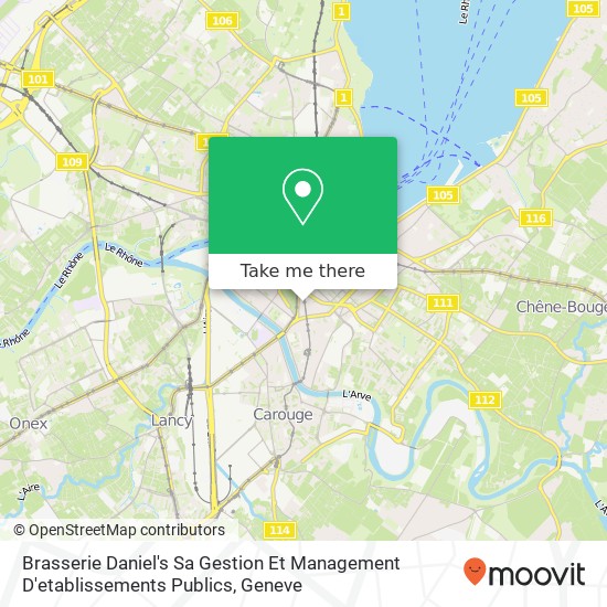 Brasserie Daniel's Sa Gestion Et Management D'etablissements Publics Karte